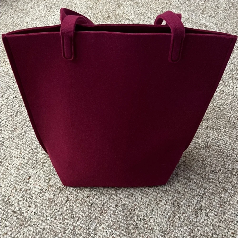 Bath & Body Works Berry Felt Tote Bag with Handles
